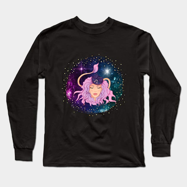 Leo, Leo girl, Zodiac Signs, horoscope Long Sleeve T-Shirt by Tumair